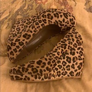 Womens Leopard Wedges